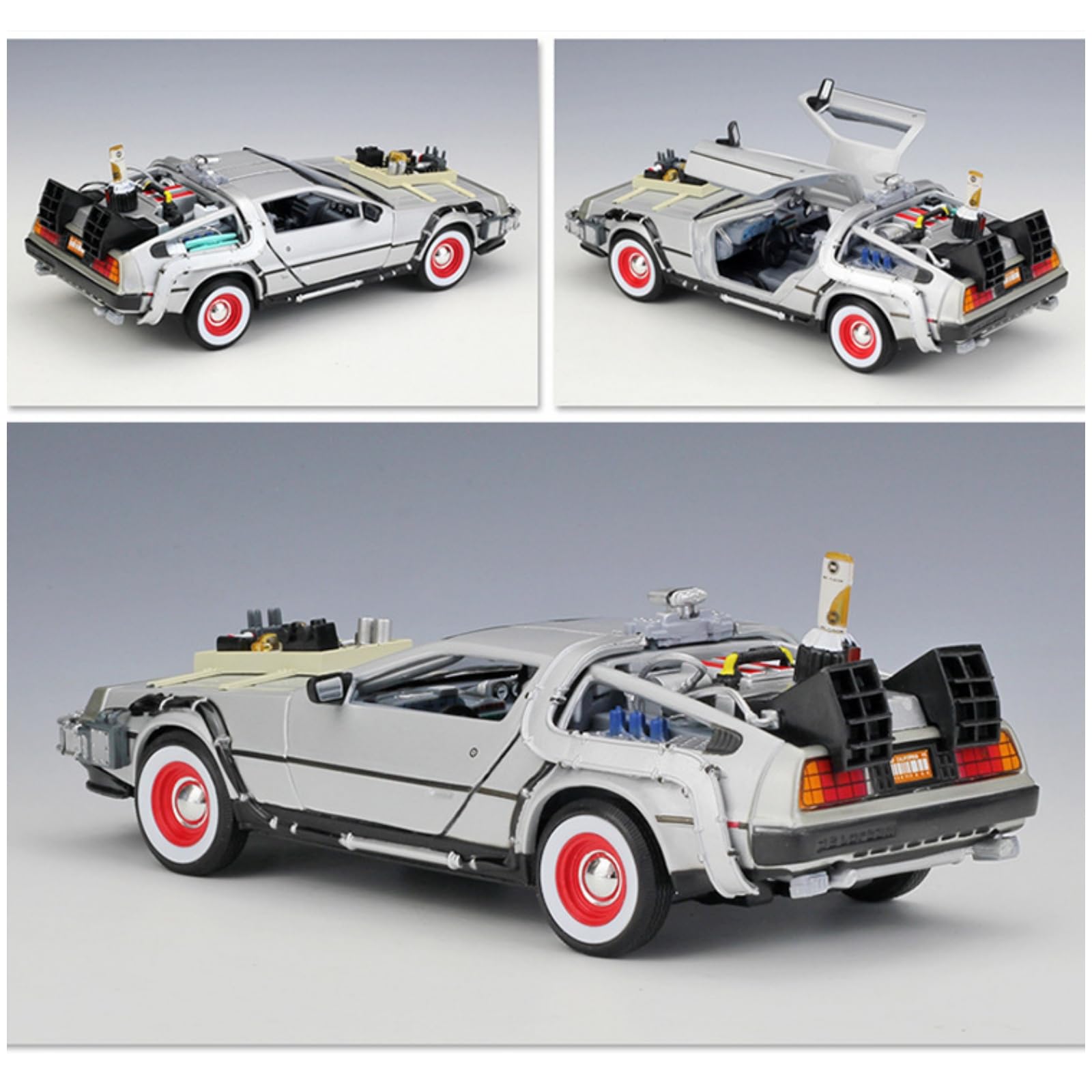 デロリアン タイムマシン トリロジーパック 1:24 トリロジーパック デロリアン 3 ダイキャスト製 1:24スケール